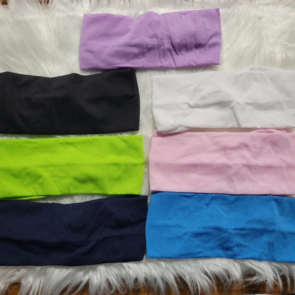 Set of 7 Stretchy Twist Knotted Headbands